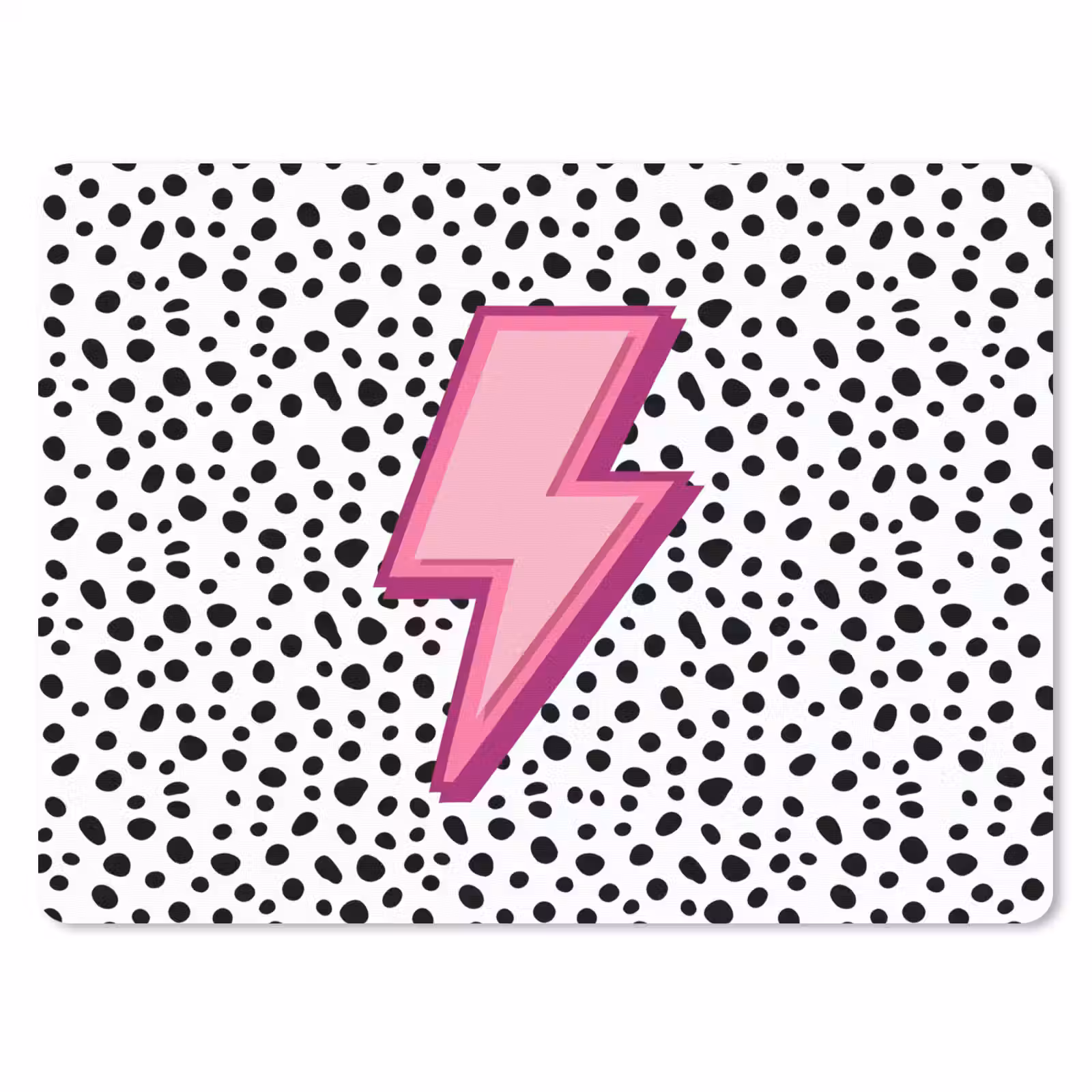 Muismat - Bliksem - Roze - Stippen — 1