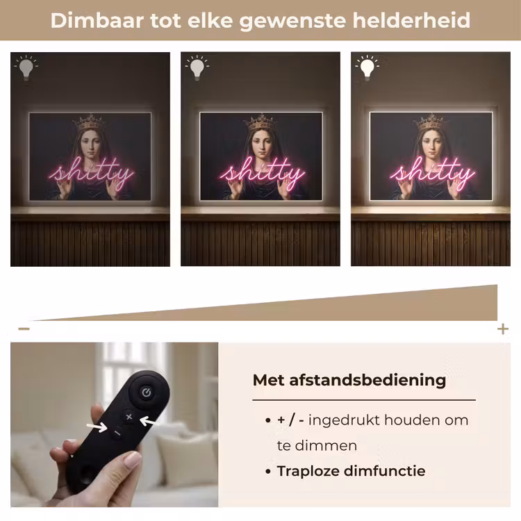 Lightbox - Wandlamp - Ironisch - Tekst - Neon — 9