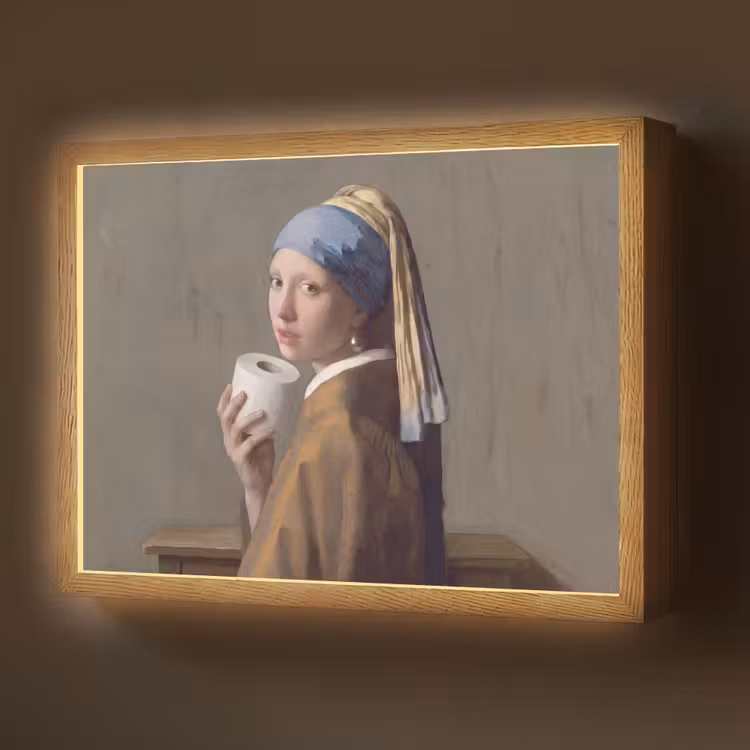 Lightbox - Wandlamp - Klassiek - Humor - Kleurrijk — 1