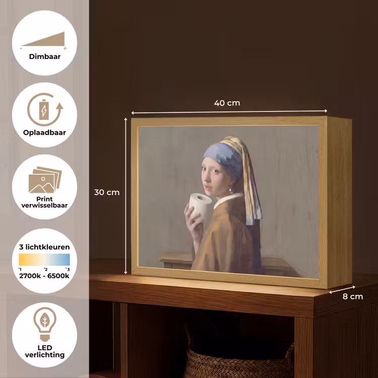 Lightbox - Wandlamp - Klassiek - Humor - Kleurrijk — 10