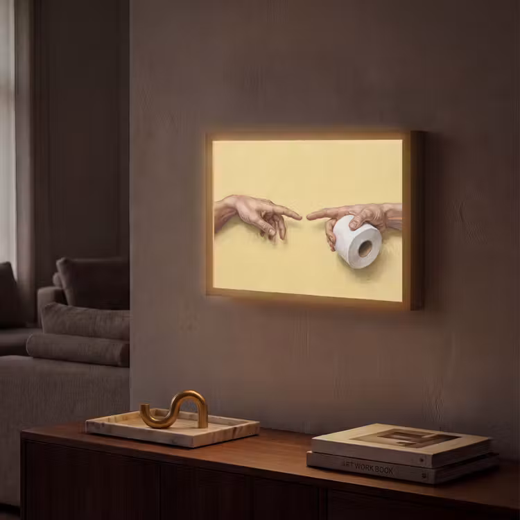 Lightbox - Wandlamp - Klassiek - Kunst - Humor — 2