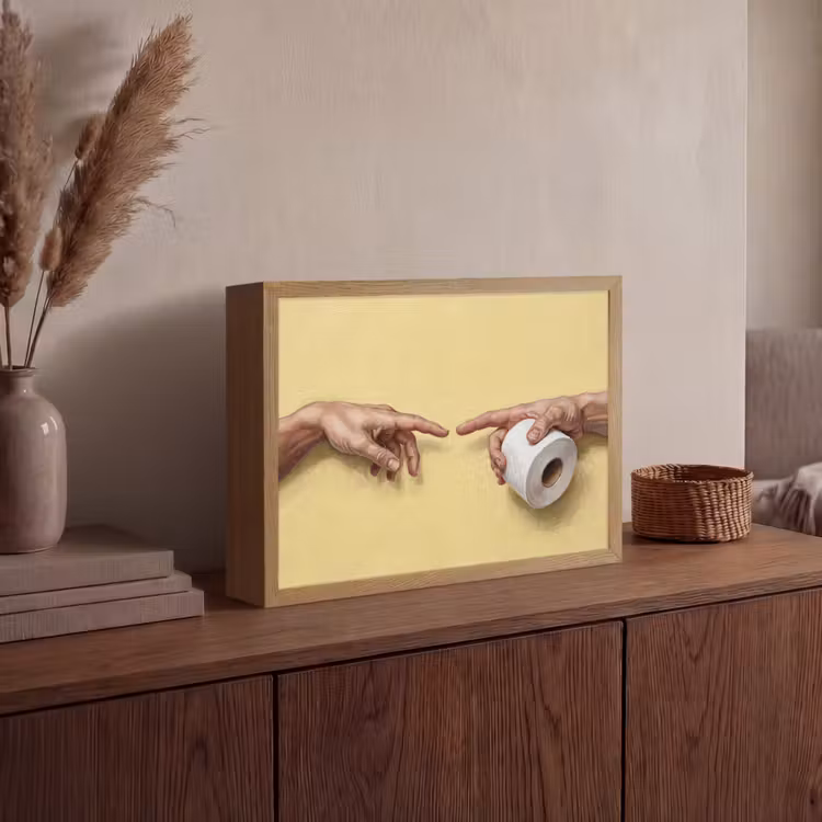 Lightbox - Wandlamp - Klassiek - Kunst - Humor — 4