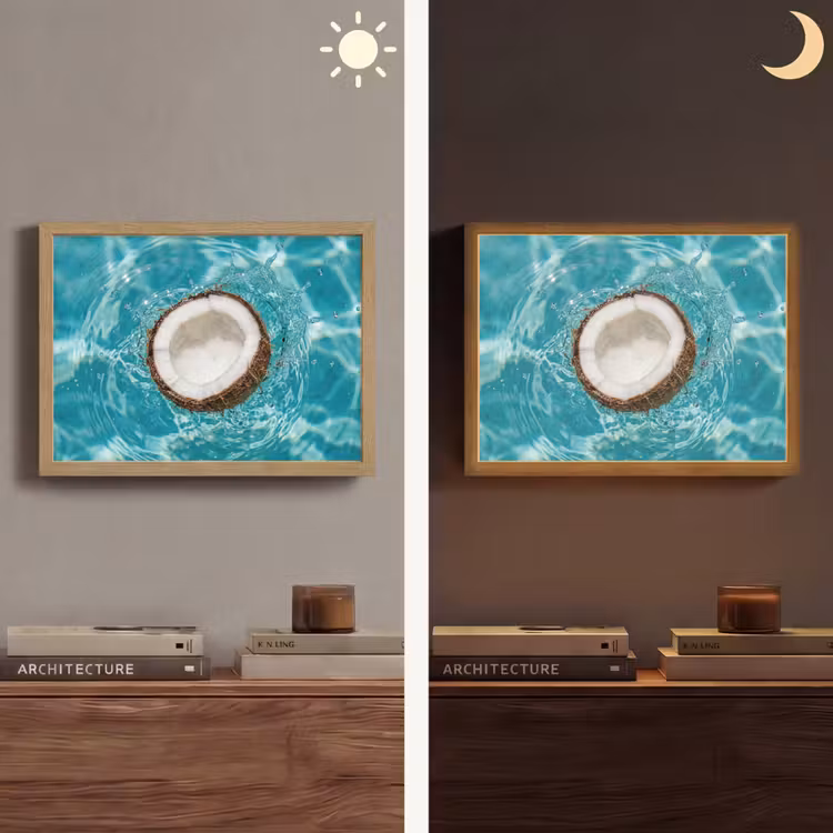 Lightbox - Wandlamp - Kokosnoot - Water - Wit — 6