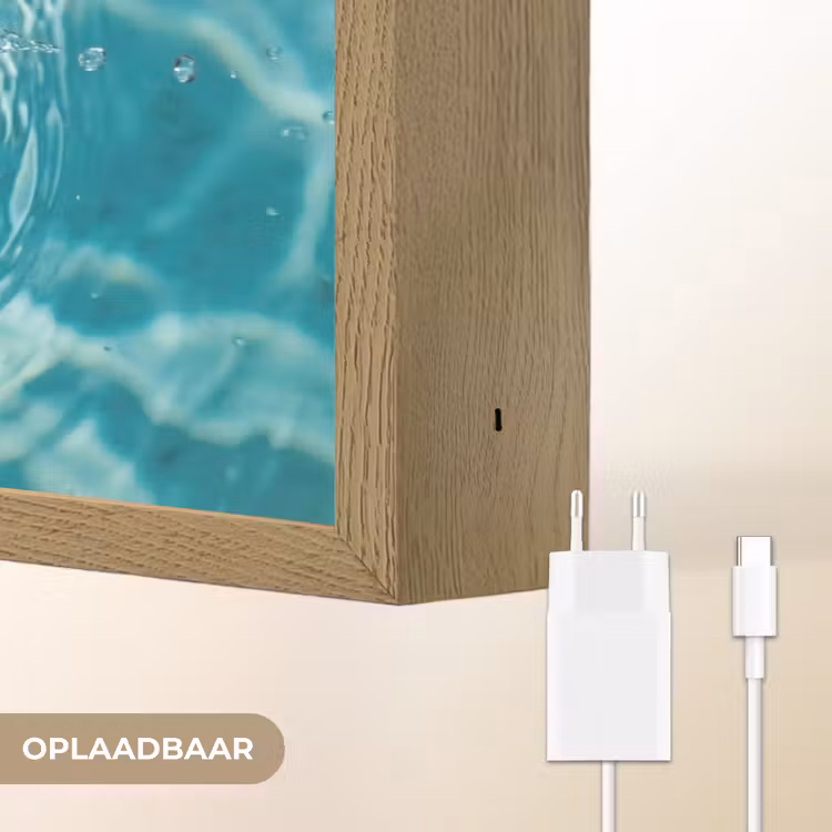 Lightbox - Wandlamp - Kokosnoot - Water - Wit — 7