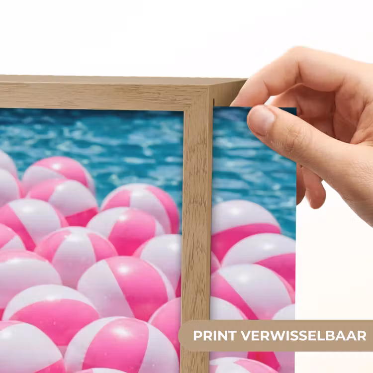 Lightbox - Wandlamp - Strandballen - Roze - Water — 5