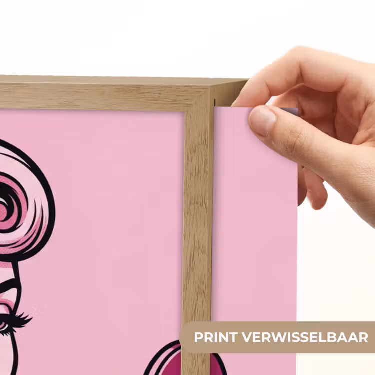 Lightbox - Wandlamp - Vintage - Vrouw - Roze — 5