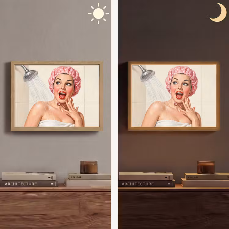 Lightbox - Wandlamp - Vrouw - Douche - Roze — 6