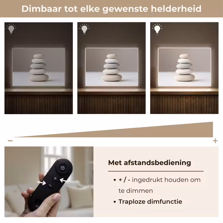 Lightbox - Wandlamp - Gestapelde - Stenen - Grijs — 9