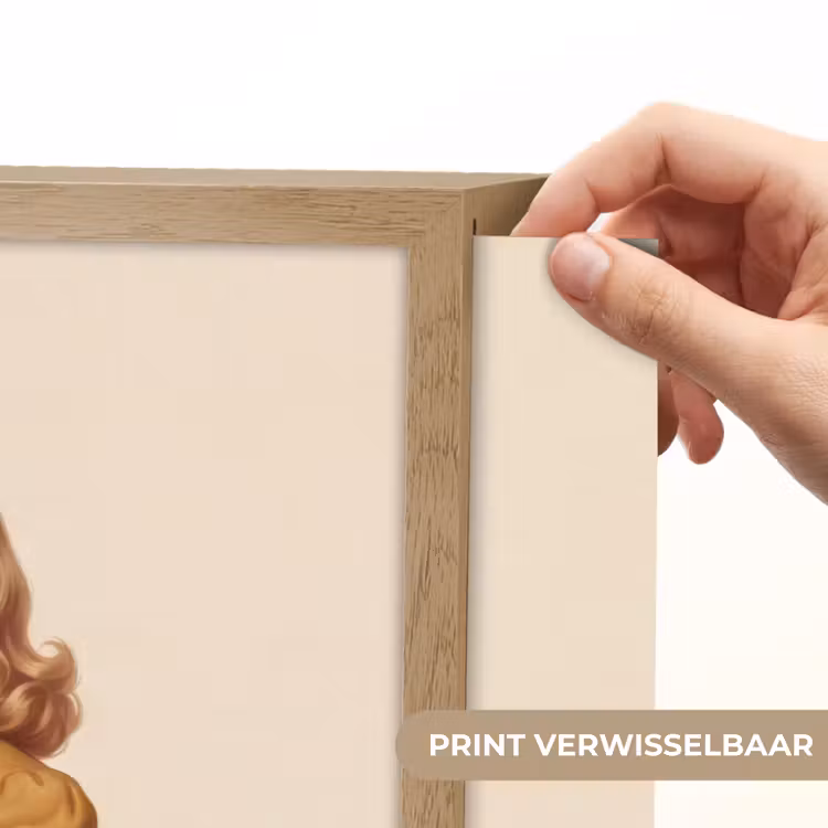 Lightbox - Wandlamp - Illustratie - Mascara - Vrouw - Geel — 5