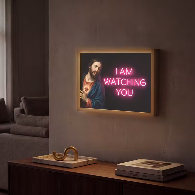 Lightbox - Wandlamp - Man - Tekst - Neon — 2