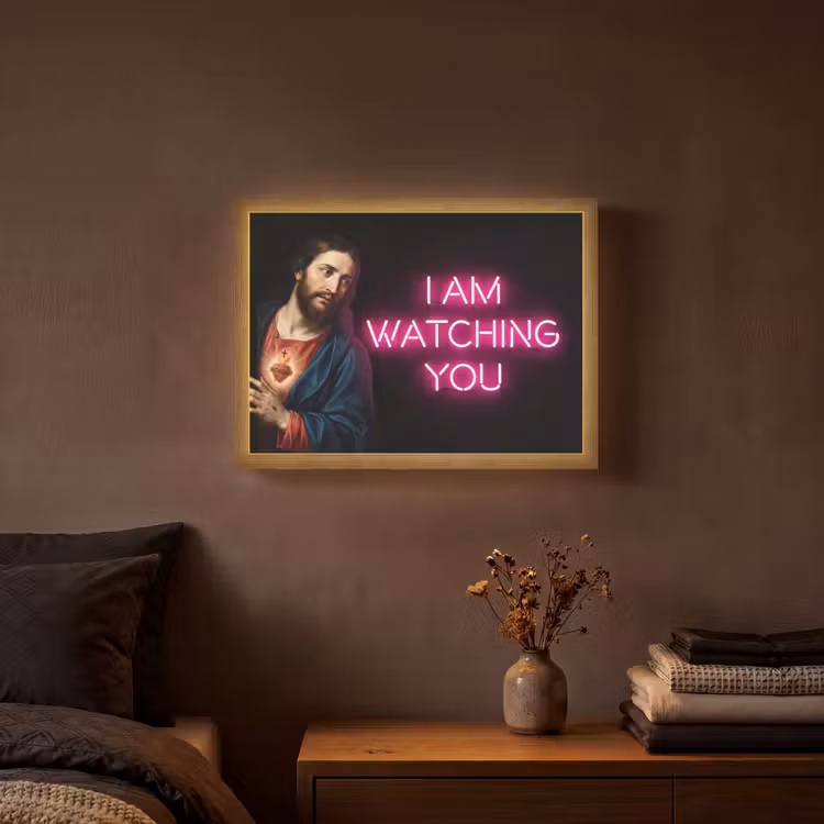 Lightbox - Wandlamp - Man - Tekst - Neon — 3