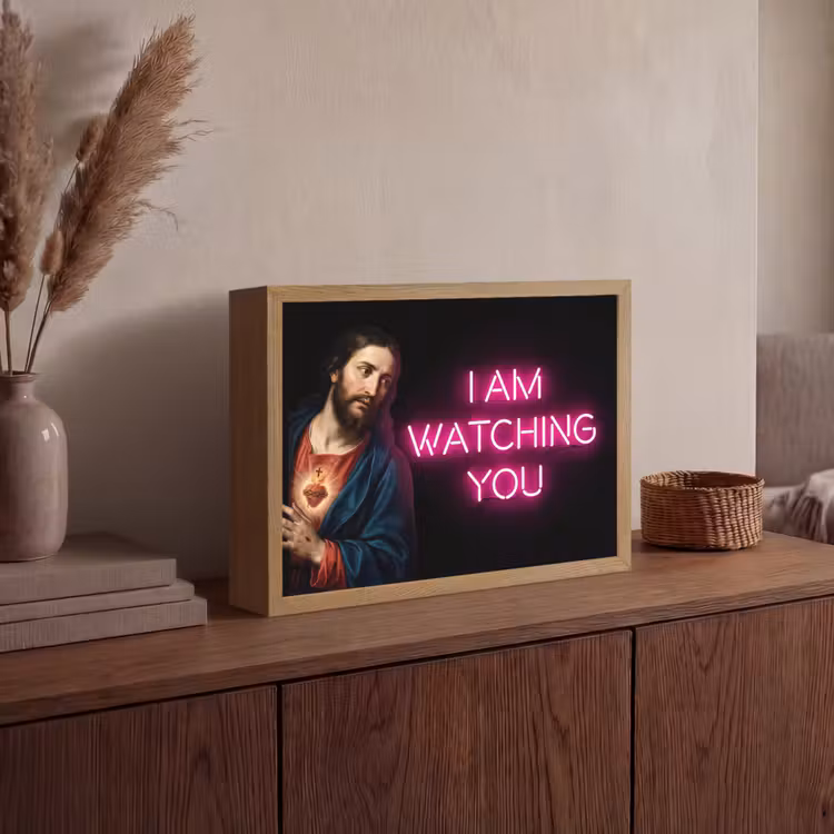 Lightbox - Wandlamp - Man - Tekst - Neon — 4