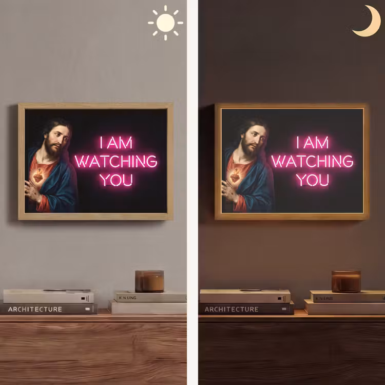 Lightbox - Wandlamp - Man - Tekst - Neon — 6