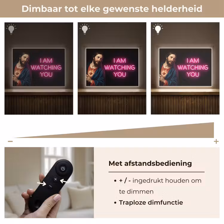 Lightbox - Wandlamp - Man - Tekst - Neon — 9