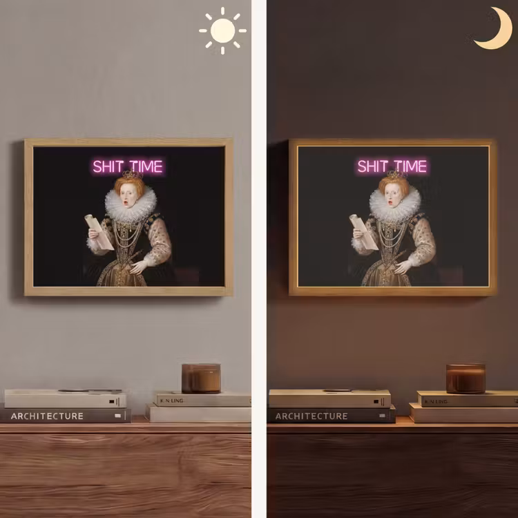 Lightbox - Wandlamp - Portret - Humor - Neon — 6