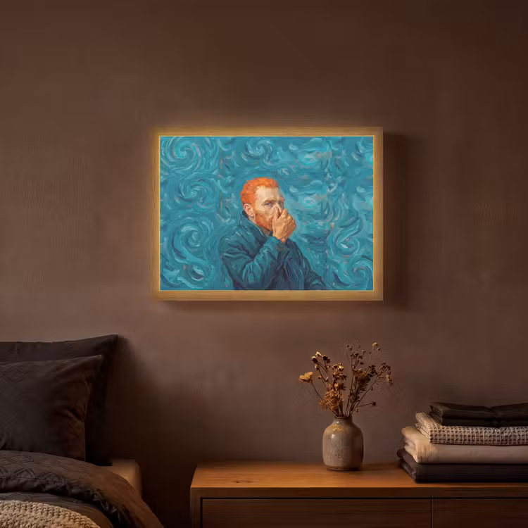 Lightbox - Wandlamp - Portret - Klassiek - Blauw — 3