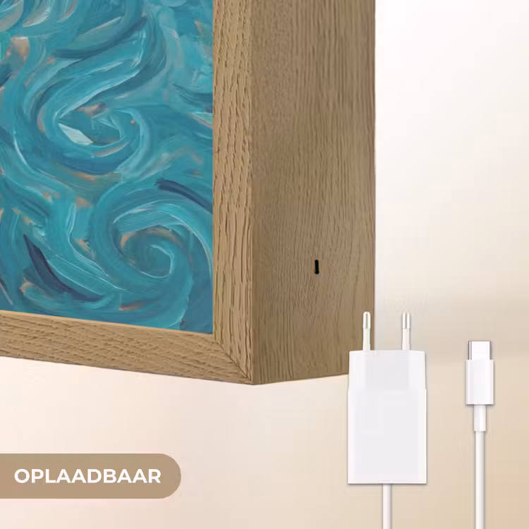 Lightbox - Wandlamp - Portret - Klassiek - Blauw — 7