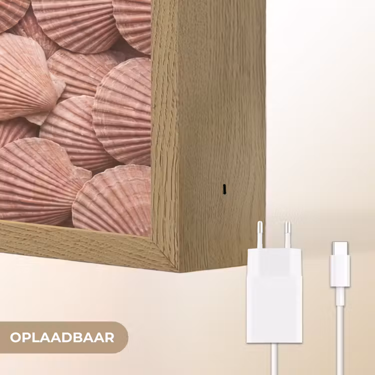Lightbox - Wandlamp - Schelpen - Patroon - Roze — 7