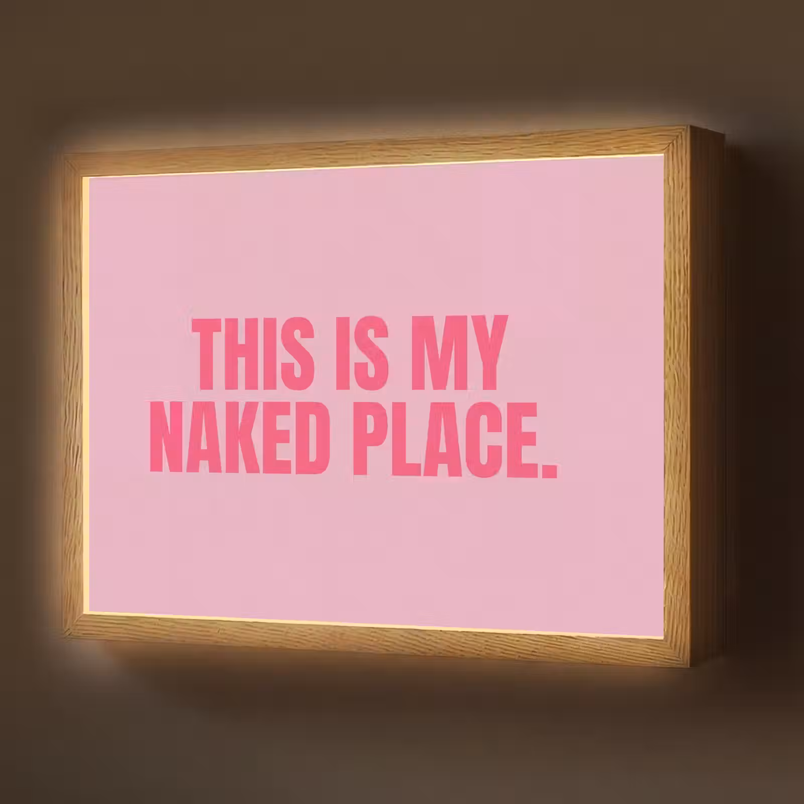 Lightbox - Wandlamp - Tekst - Modern - Roze — 1