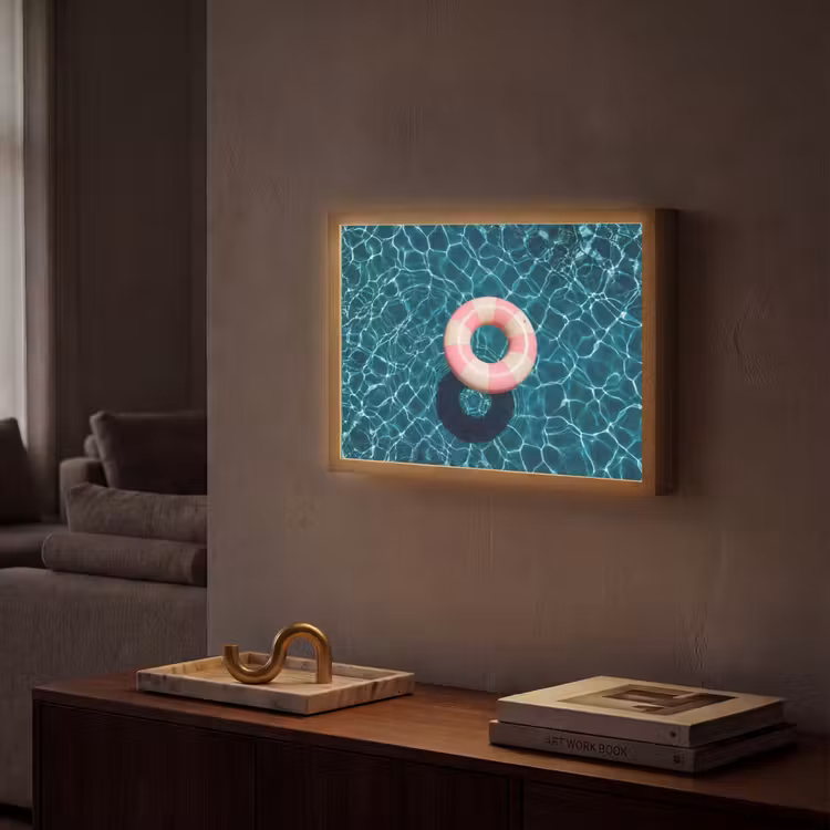 Lightbox - Wandlamp - Drijvend - Zwemband - Water — 2