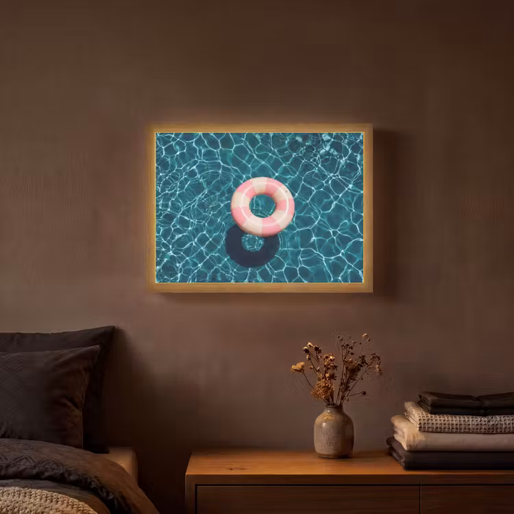 Lightbox - Wandlamp - Drijvend - Zwemband - Water — 3