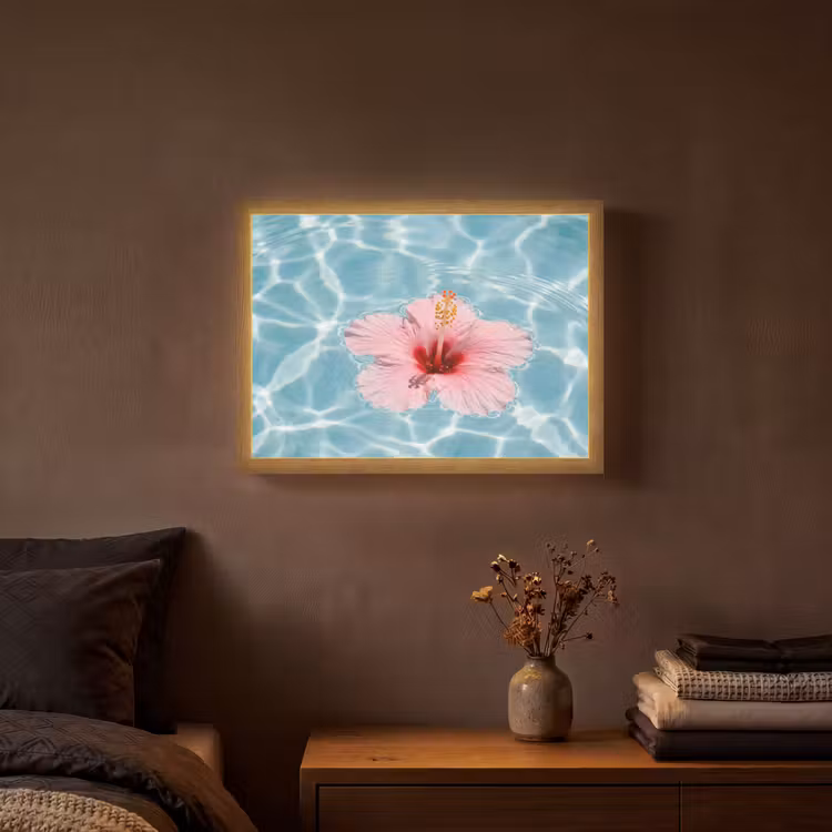 Lightbox - Wandlamp - Hibiscus - Water - Roze — 3