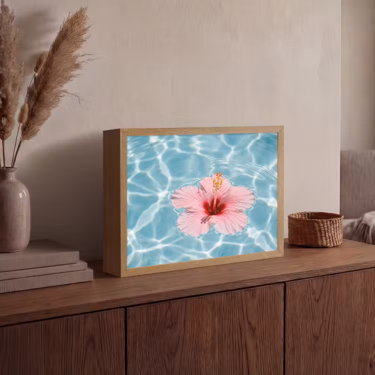 Lightbox - Wandlamp - Hibiscus - Water - Roze — 4