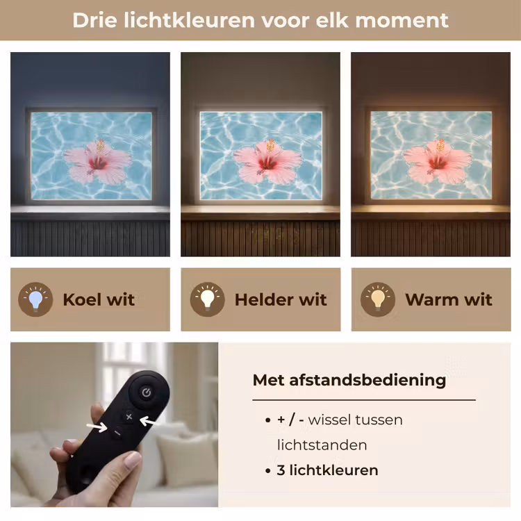 Lightbox - Wandlamp - Hibiscus - Water - Roze — 8