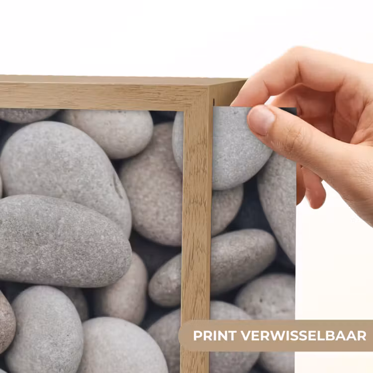 Lightbox - Wandlamp - Kiezels - Stenen - Grijs — 5