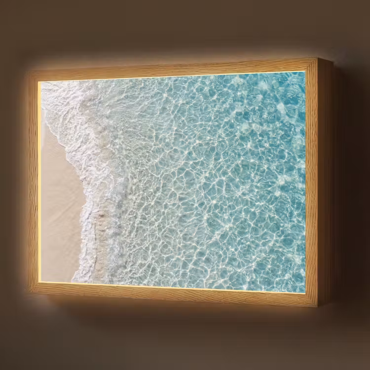 Lightbox - Wandlamp - Kust - Zand - Blauw — 1