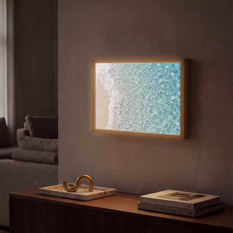 Lightbox - Wandlamp - Kust - Zand - Blauw — 2