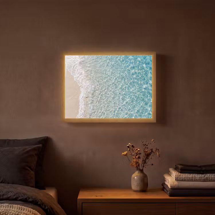 Lightbox - Wandlamp - Kust - Zand - Blauw — 3