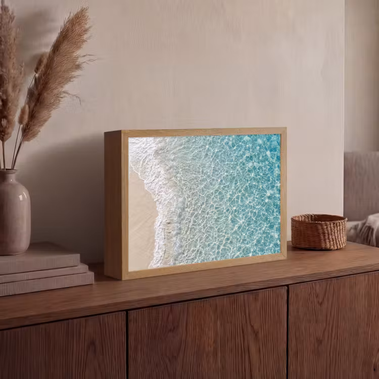 Lightbox - Wandlamp - Kust - Zand - Blauw — 4