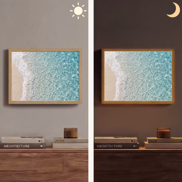 Lightbox - Wandlamp - Kust - Zand - Blauw — 6