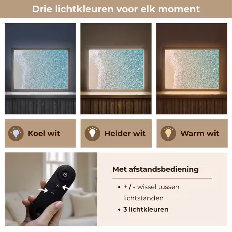 Lightbox - Wandlamp - Kust - Zand - Blauw — 8