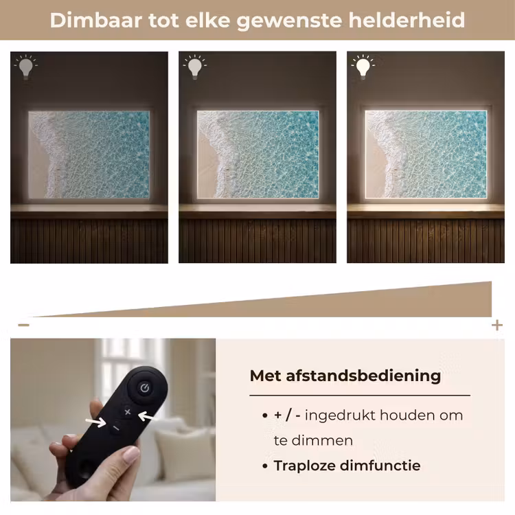 Lightbox - Wandlamp - Kust - Zand - Blauw — 9