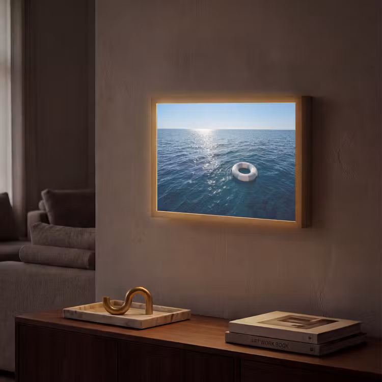 Lightbox - Wandlamp - Oceaan - Zwemband - Horizon — 2