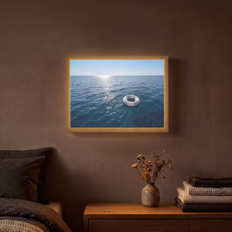 Lightbox - Wandlamp - Oceaan - Zwemband - Horizon — 3