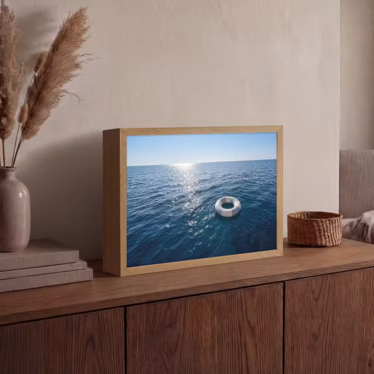 Lightbox - Wandlamp - Oceaan - Zwemband - Horizon — 4