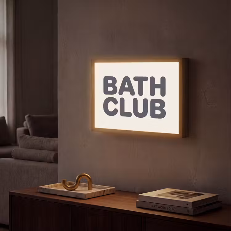 Lightbox - Wandlamp - Quote - Grijs - Wit — 2
