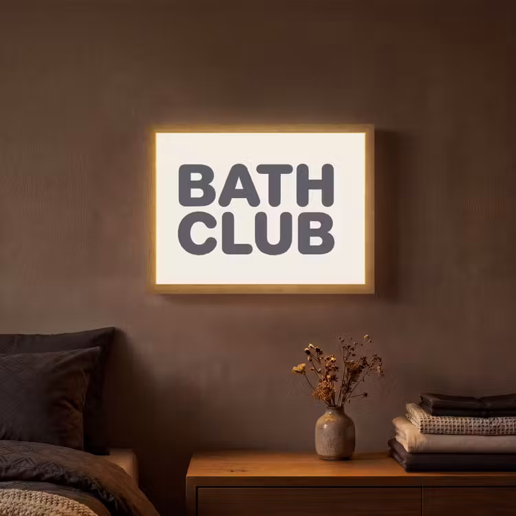 Lightbox - Wandlamp - Quote - Grijs - Wit — 3