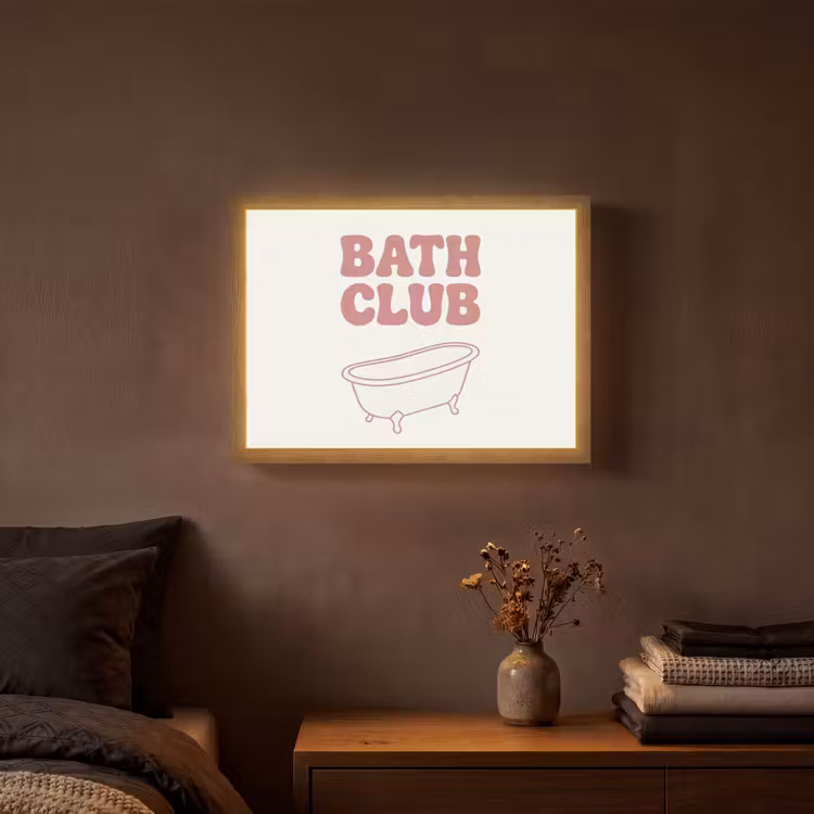 Lightbox - Wandlamp - Retro - Bad - Roze — 3