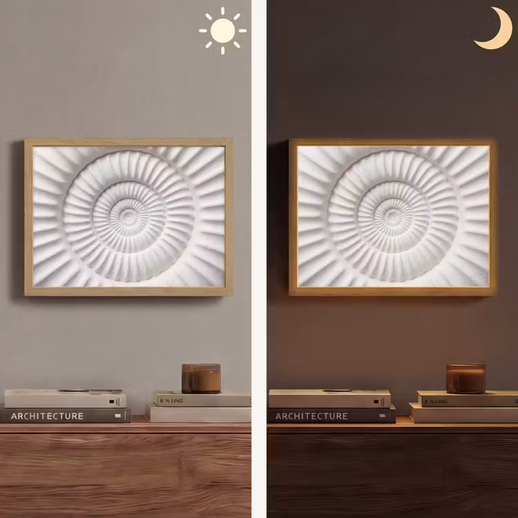 Lightbox - Wandlamp - Schelp - Spiraal - Wit — 6