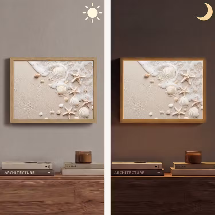 Lightbox - Wandlamp - Schelpen - Zeesterren - Strand — 6