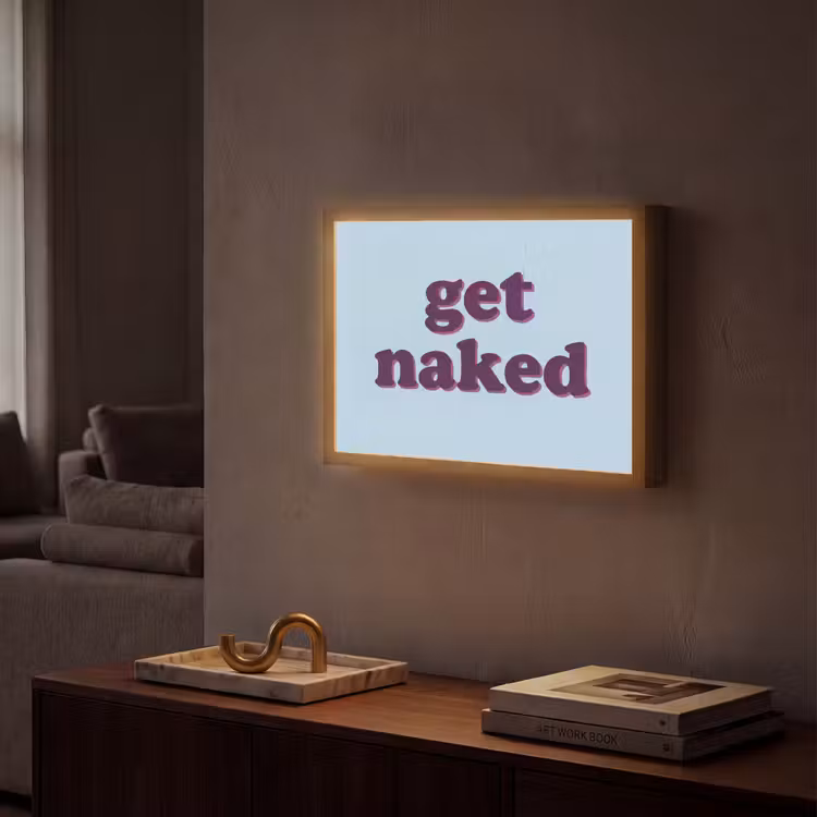 Lightbox - Wandlamp - Speels - Boodschap - Blauw — 2