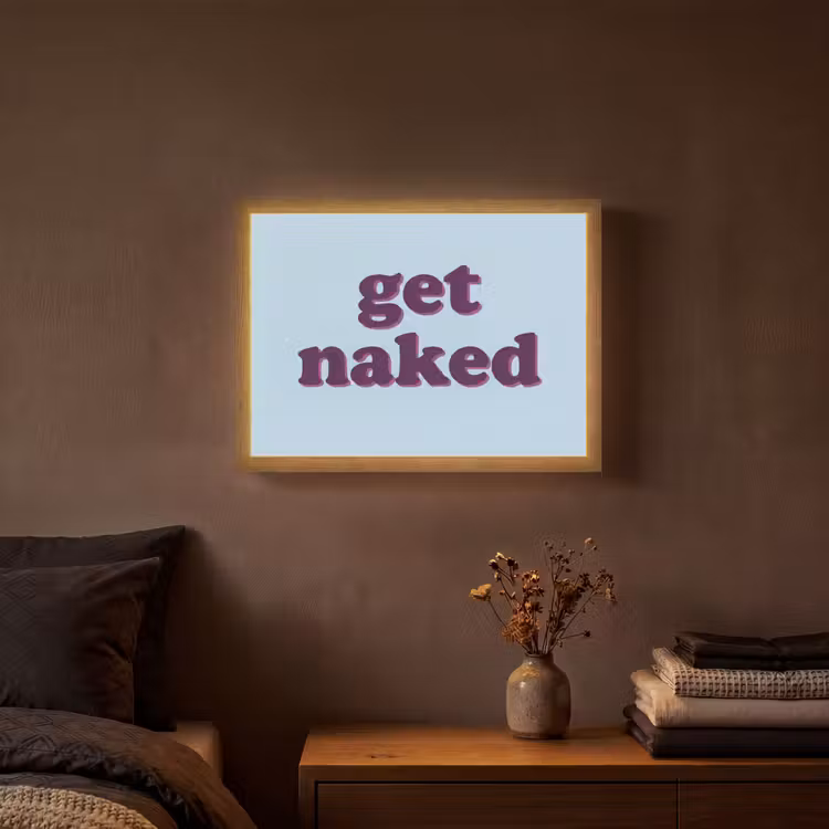 Lightbox - Wandlamp - Speels - Boodschap - Blauw — 3