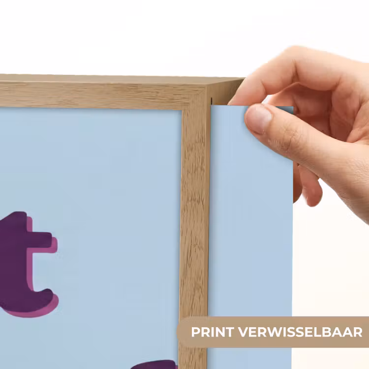 Lightbox - Wandlamp - Speels - Boodschap - Blauw — 5