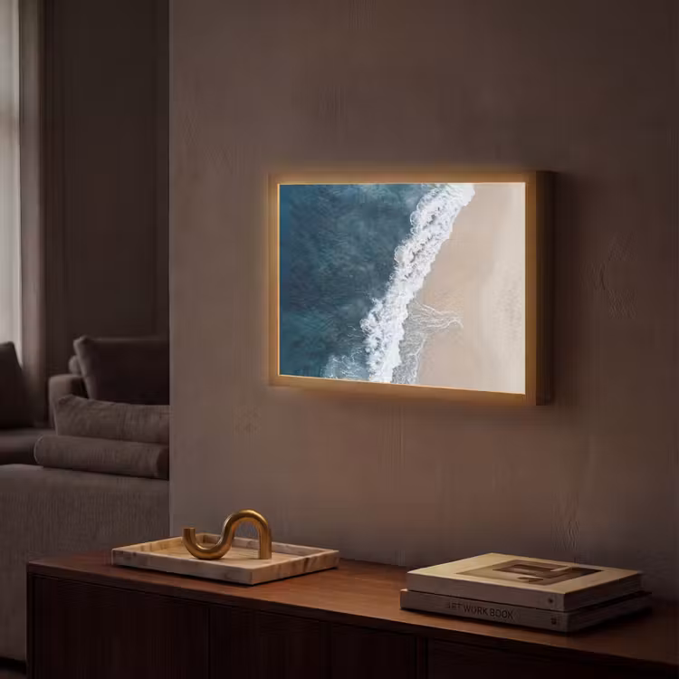 Lightbox - Wandlamp - Strand - Zee - Golven — 2