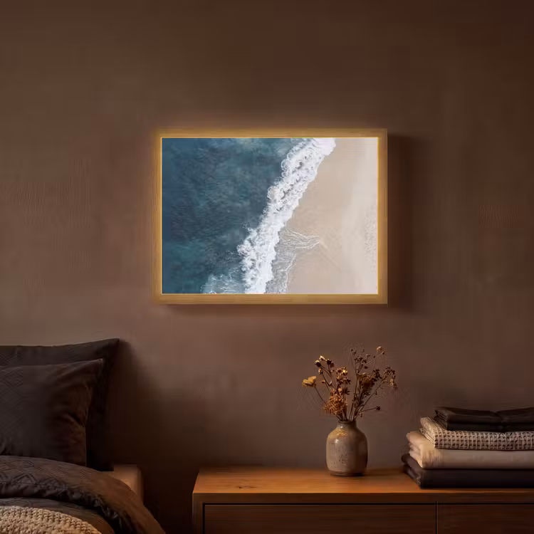 Lightbox - Wandlamp - Strand - Zee - Golven — 3