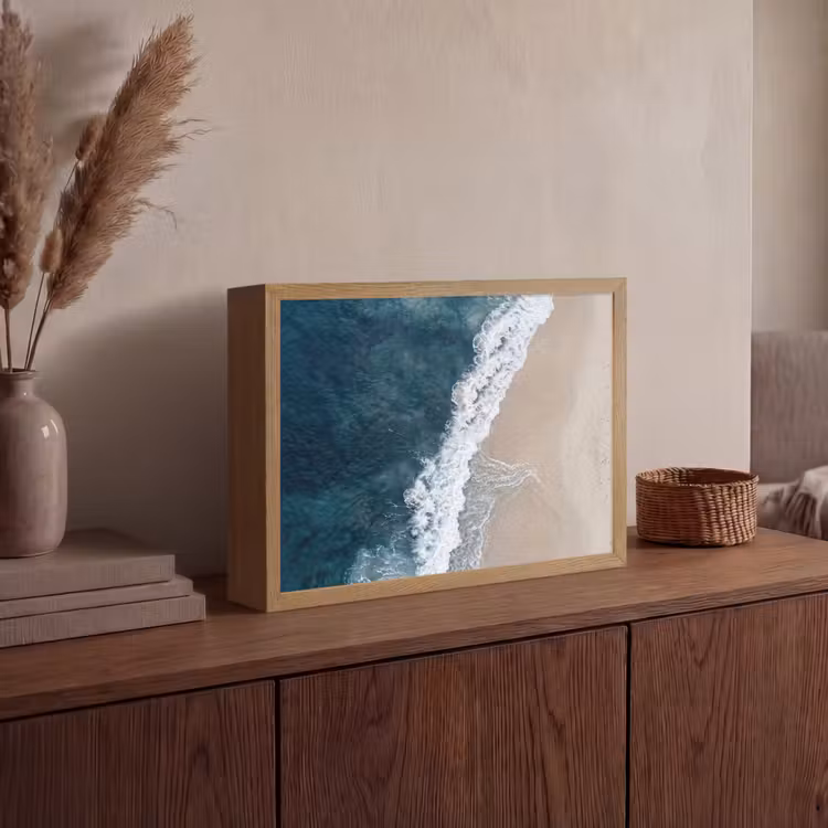 Lightbox - Wandlamp - Strand - Zee - Golven — 4
